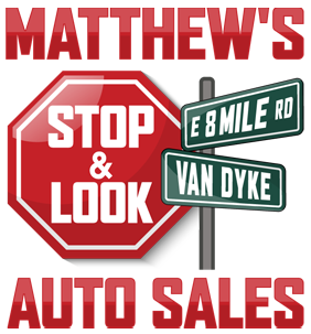 Matthew's Stop & Look Auto Sales logo