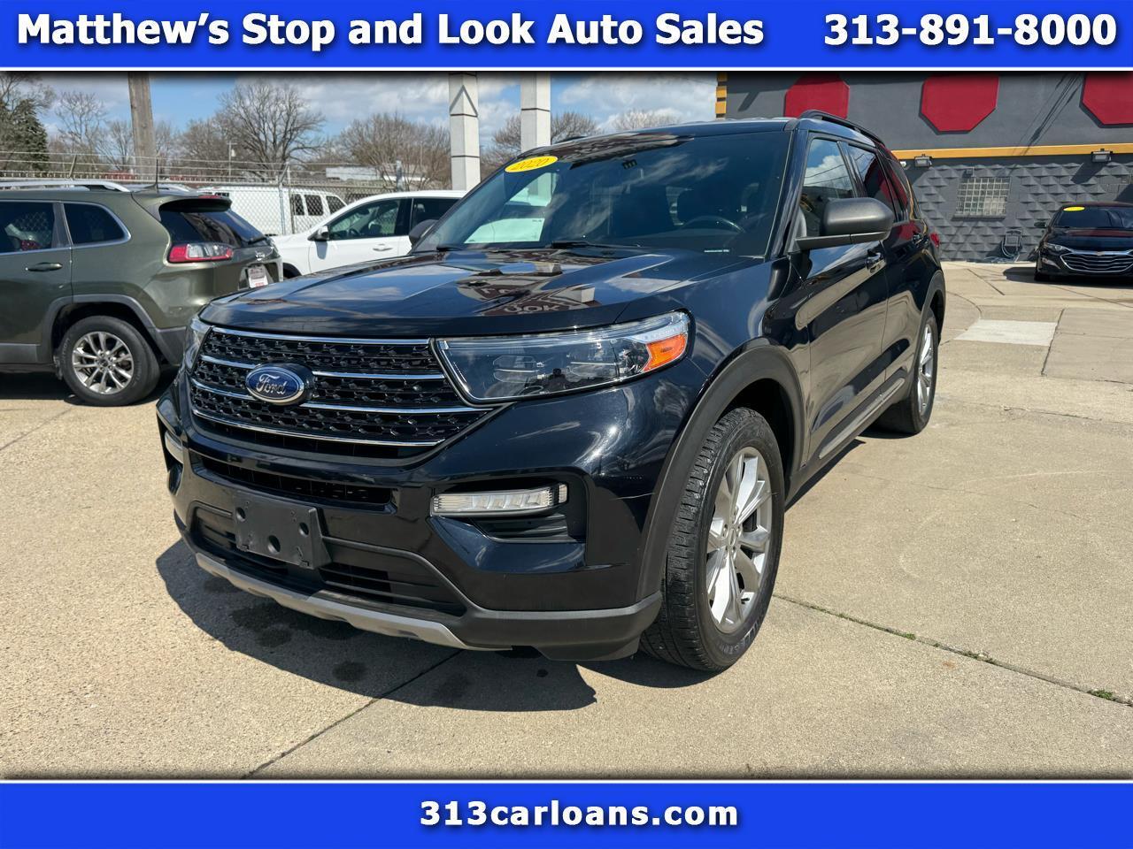 Black 2020 Ford Explorer SUV / Crossover Rear-Wheel Drive Automatic