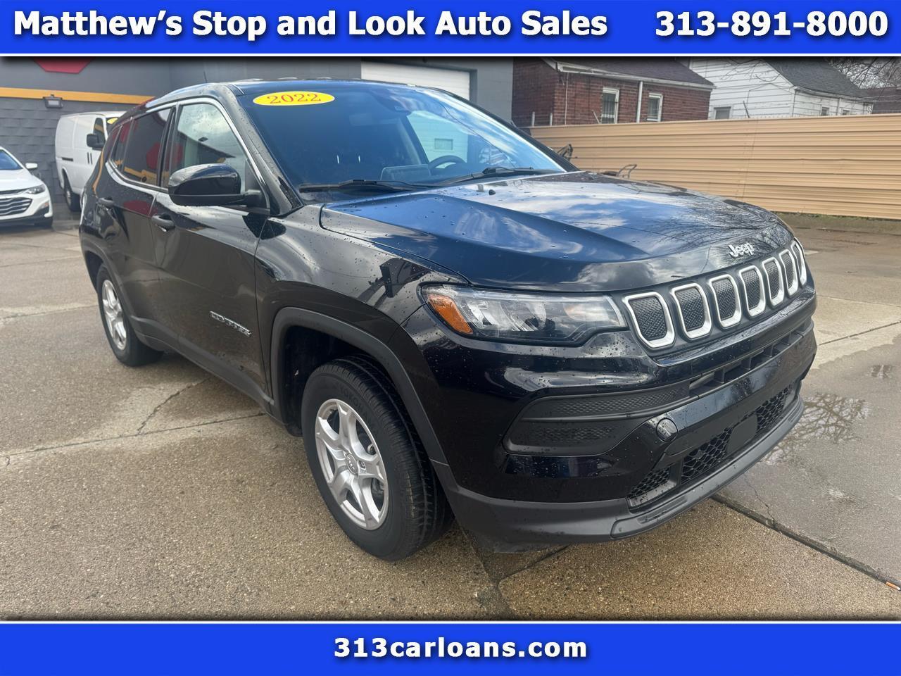Black 2022 Jeep Compass SUV / Crossover Front-Wheel Drive Automatic